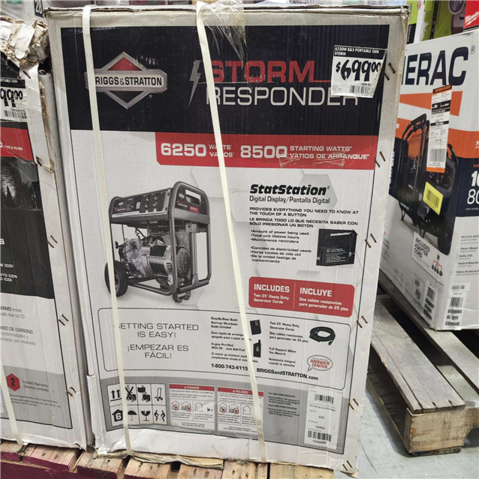 DALLAS LOCATION -  Briggs & Stratton 6 250-Watt Storm Responder Gasoline Powered Portable Generator