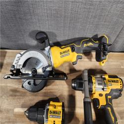 HOUSTON LOCATION - AS-IS DEWALT 4 TOOL COMBO KIT W/ (2) BATTERY & CHARGER