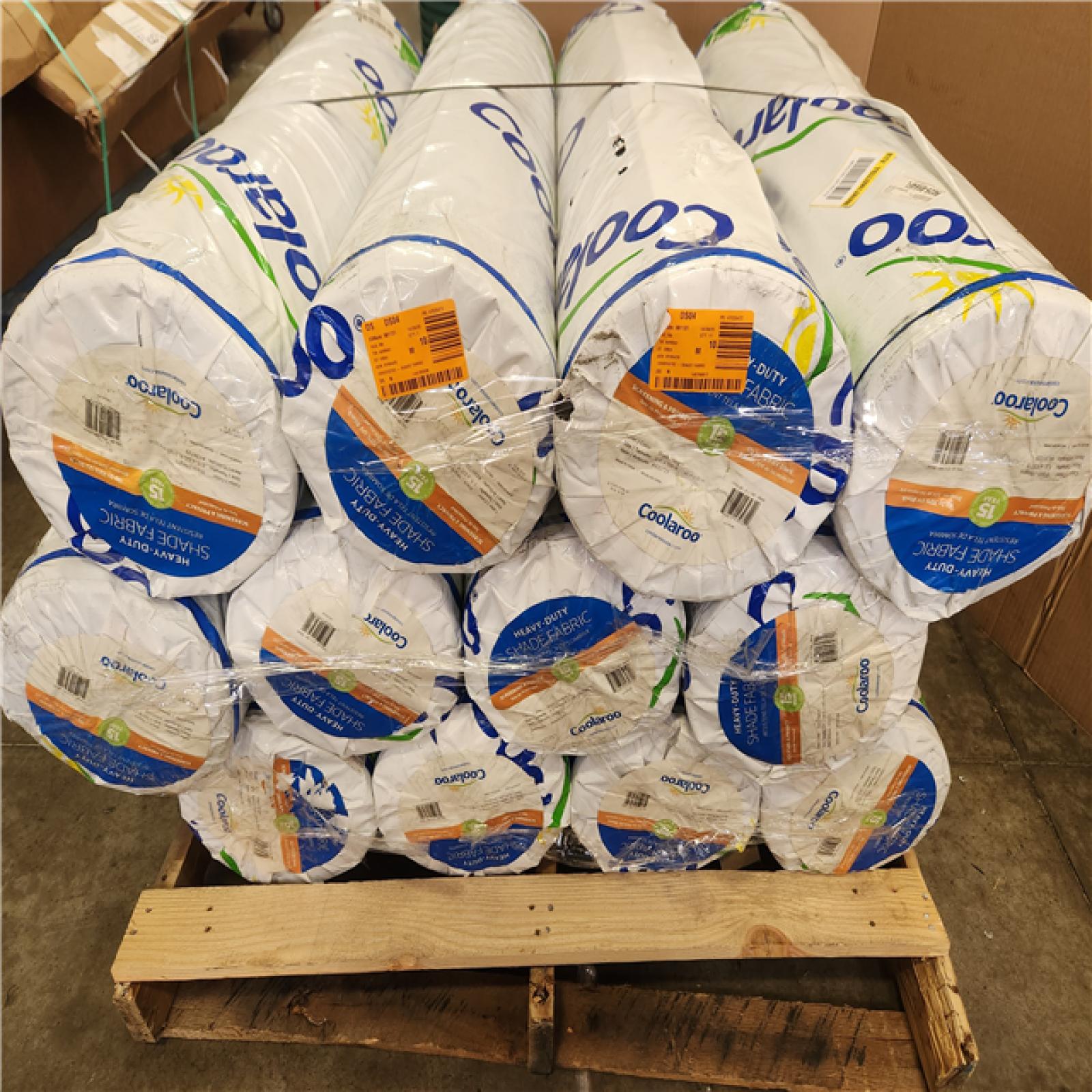 Phoenix NEW Coolaroo 6 ft. x 100 ft. Shade Fabric Cloth Roll Black - 70% UV Block Pallet (12-Rolls)