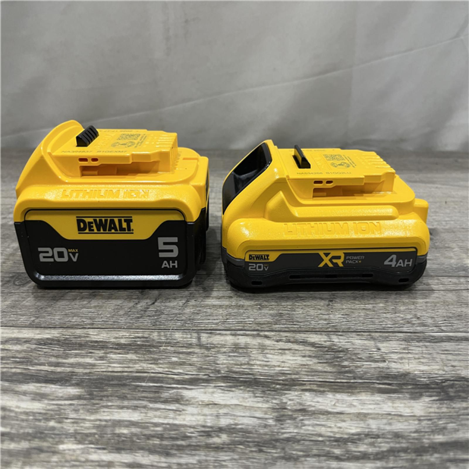 AS-IS DEWALT 20V MAX Lithium-Ion Starter Kit with 4.0 Ah and 5.0 Ah Batteries and Charger