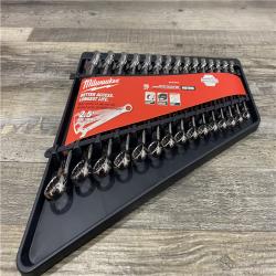 NEW - Milwaukee Metric Ratcheting Combination Wrench Set (15-Piece)
