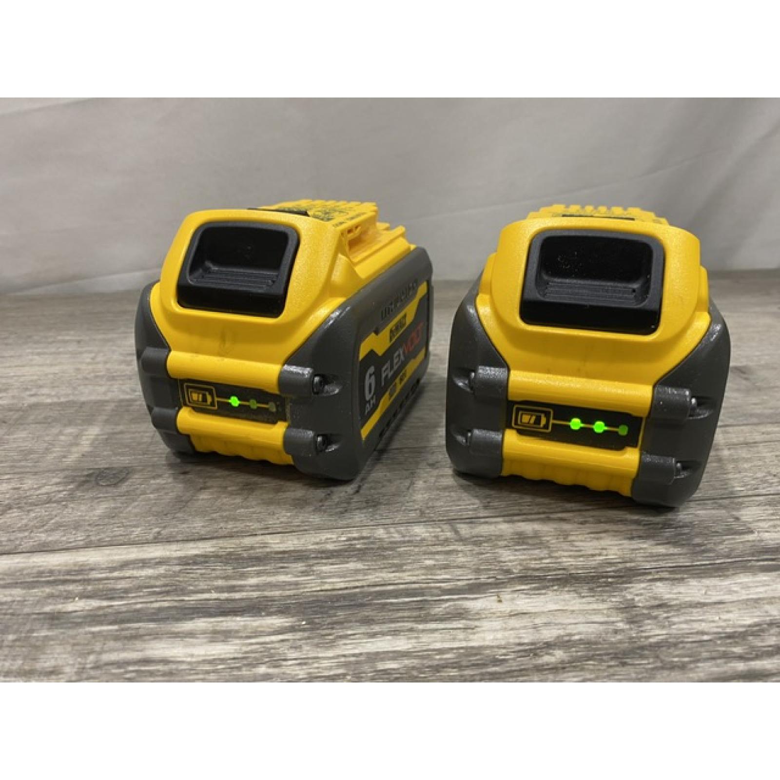 AS-IS DEWALT FLEXVOLT 20V/60V MAX Lithium-Ion 6.0Ah Battery Pack (2 Pack)
