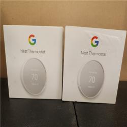 Phoenix AS-IS Google Nest Thermostat - Smart Programmable Wi-Fi Thermostat - (2-Pack)