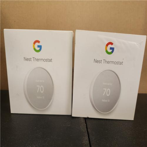 Phoenix AS-IS Google Nest Thermostat - Smart Programmable Wi-Fi Thermostat - (2-Pack)