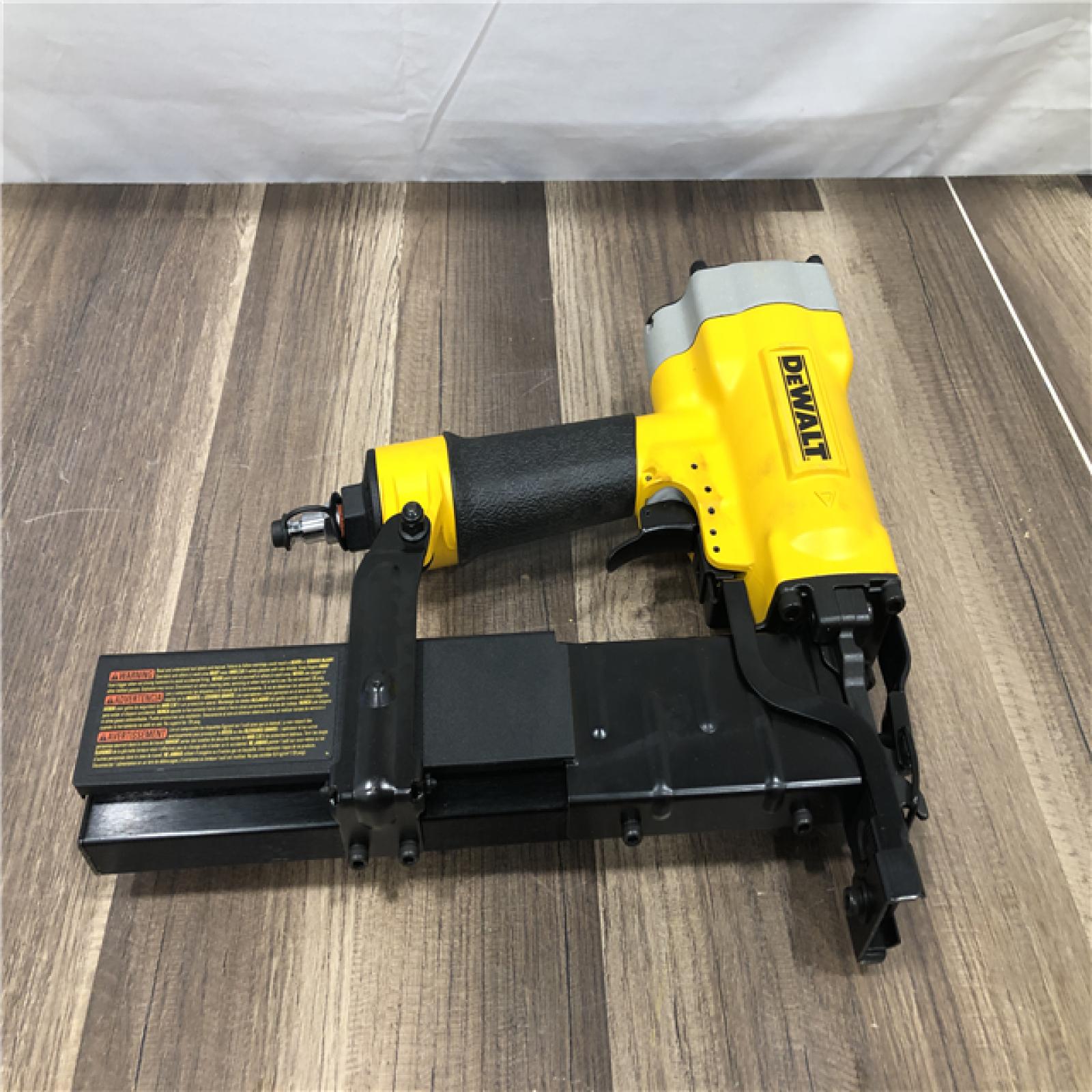 AS-IS DEWALT Corded Pneumatic 16-Gauge 1 in. Crown Lathing Stapler