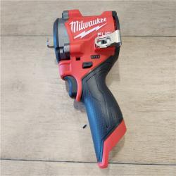 AS-IS- Milwaukee FUEL 12V Li-Ion Brushless Cordless Stubby 3/8 in. Impact Wrench Kit