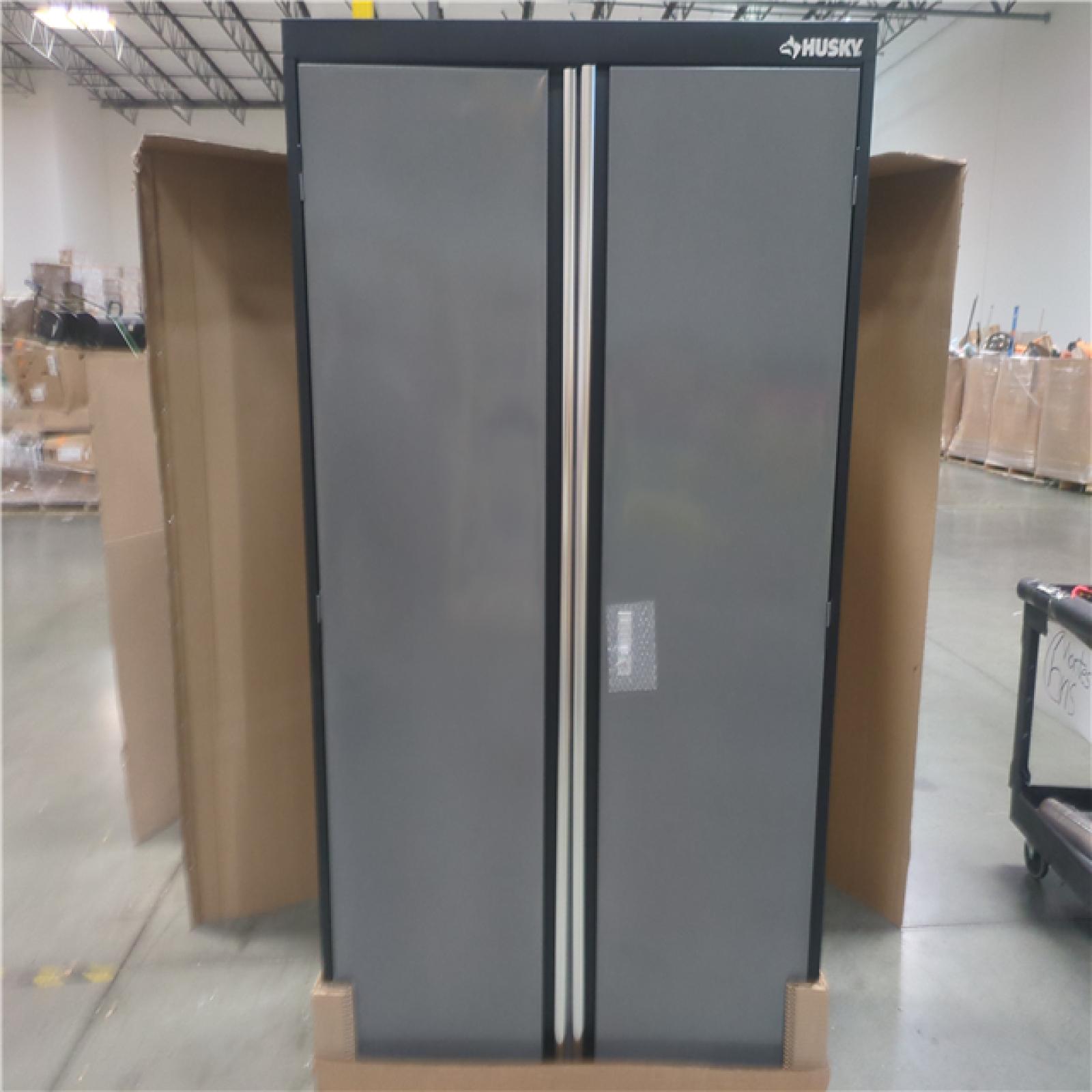 CALIFORNIA AS-IS HUSKY FIXED  2 DOOR CABINET