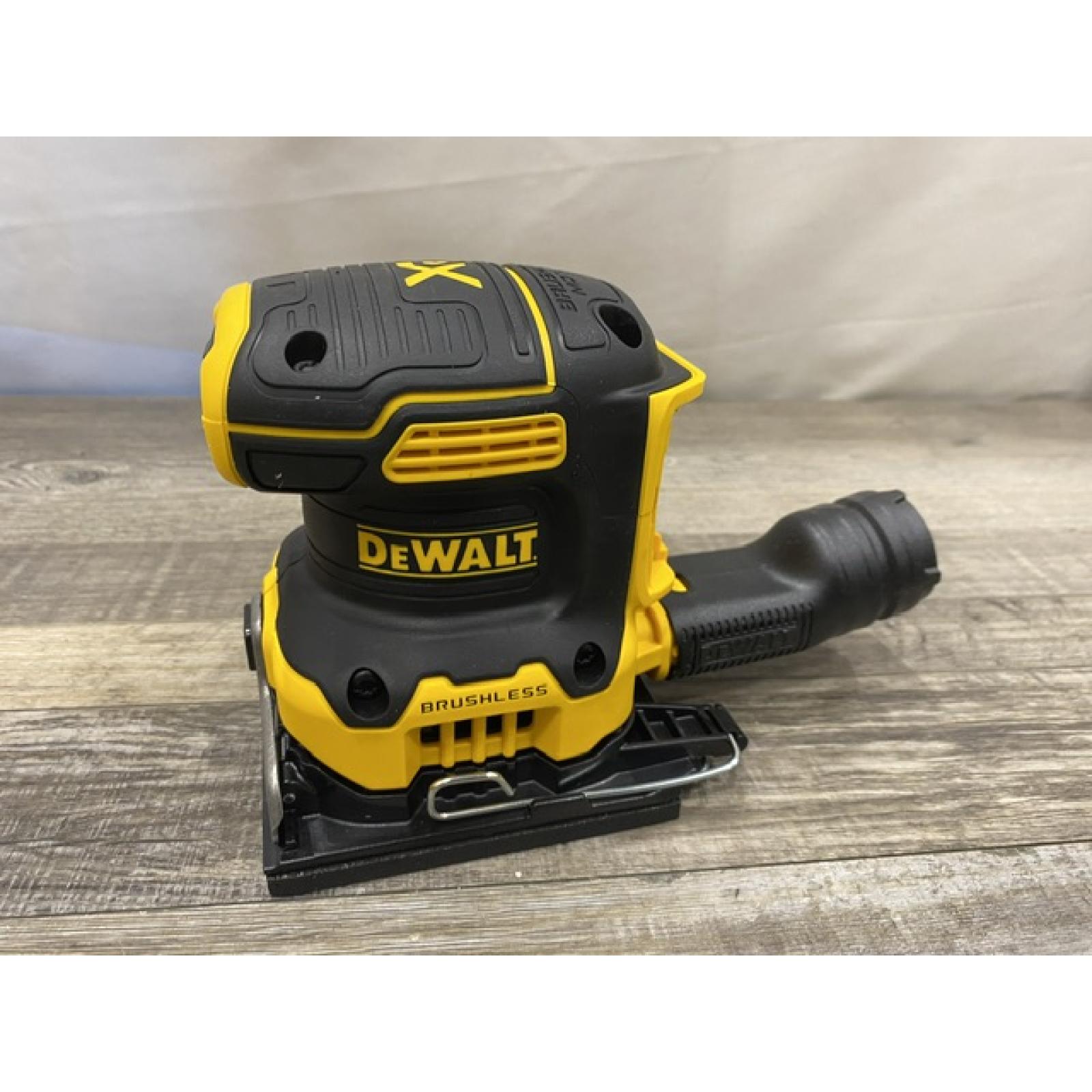 AS-IS DEWALT 20V MAX XR Cordless Brushless 1/4 Sheet Variable Speed Sander (Tool Only)