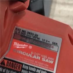 AS-IS Milwaukee FUEL 18V Lithium-Ion Cordless 6-1/2 in. Circular Saw (Tool-Only)