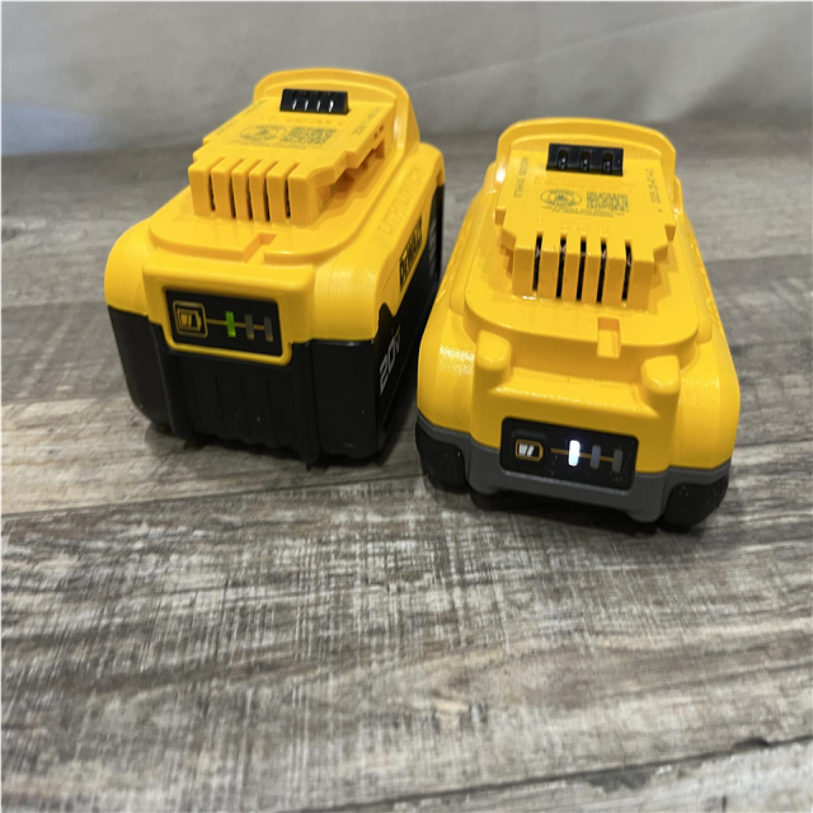 AS-IS DEWALT 20V MAX Lithium-Ion Starter Kit with 4.0 Ah and 5.0 Ah Batteries and Charger