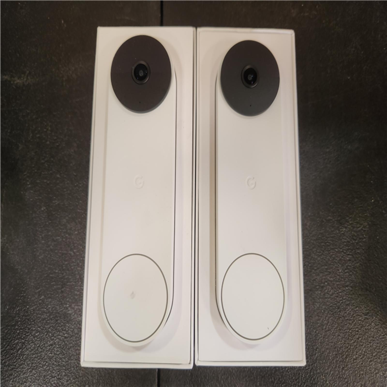 Phoenix AS-IS Google Nest Doorbell - Smart Wi-Fi Video Doorbell Camera - (2-Pack)