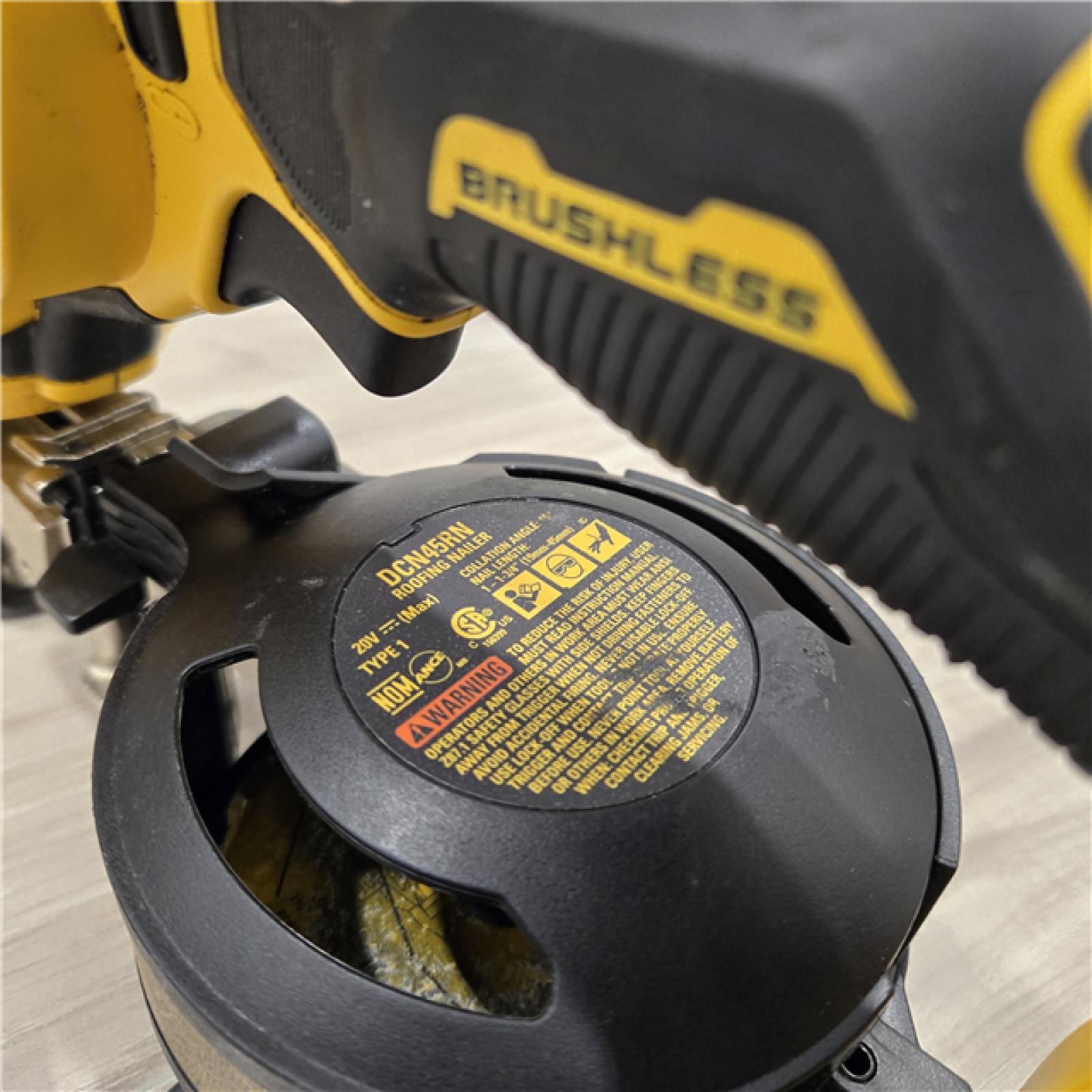 AS-IS DeWalt DCN45RNB 20V Max 15 Degree Cordless Coil Roofing Nailer (Tool Only)