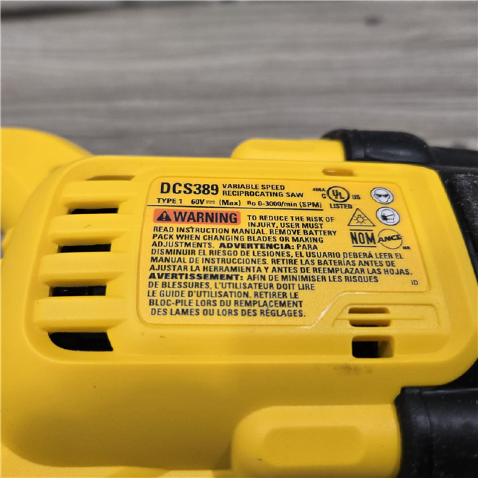 AS-IS DeWalt FLEXVOLT 60V MAX Cordless Reciprocating Saw (Tool-Only)