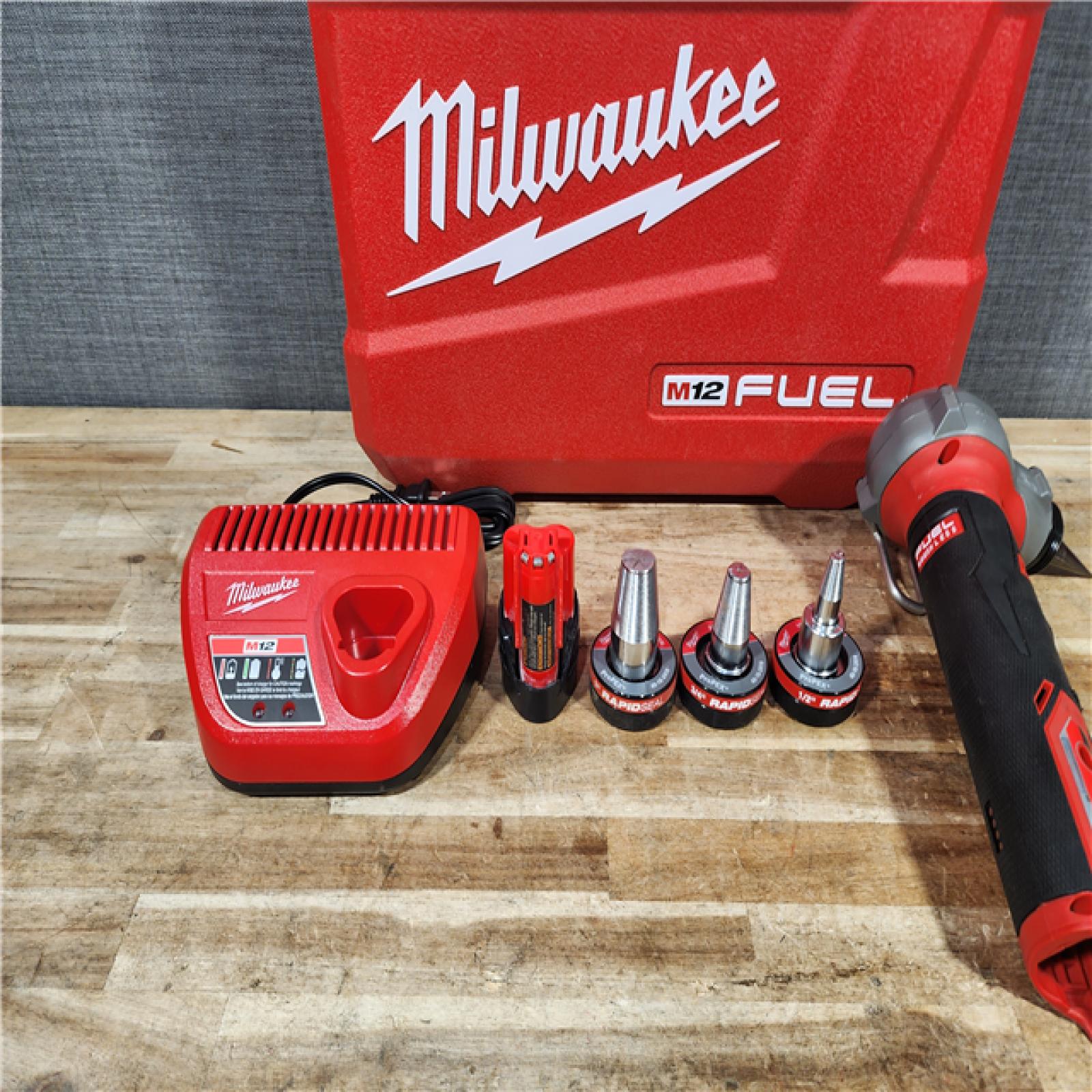 HOUSTON LOCATION - AS - IS Milwaukee M12 FUEL ProPEX Expander Tool Kit with 1/2 in. - 1 in.