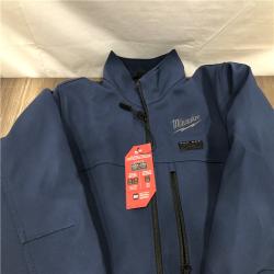 AS-IS Milwaukee Men's Medium 12V Lithium-Ion Cordless TOUGHSHELL Blue Heated Jacket with