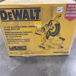 NEW- DeWalt 15 Amps 12 in. Corded Dual-Bevel Sliding Compound Miter Saw