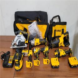 California NEW DeWalt 8-Tool Combo Kit  Includes (2) Batteries  Charger & Bag
