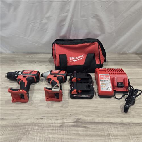 AS-IS Milwaukee 18V Cordless 2-Tool Drill/Driver and Impact Driver Kit