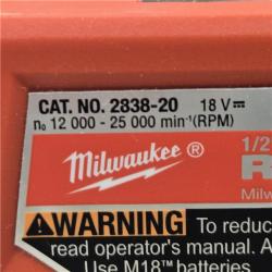 AS-IS Milwaukee M18 FUEL Cordless 1/2 Router (Tool Only)