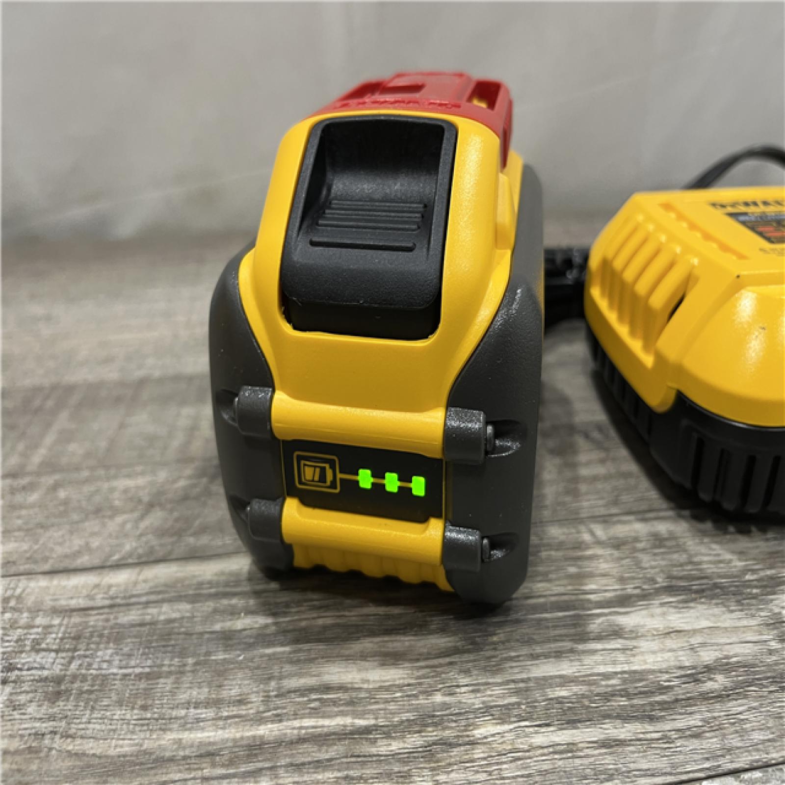 AS-IS DEWALT 20V/60V MAX FLEXVOLT Lithium-Ion 9.0Ah Battery and Charger Starter Kit