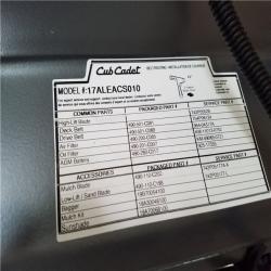 CALIFORNIA AS-IS ULTIMA ZT1 CUB CADET