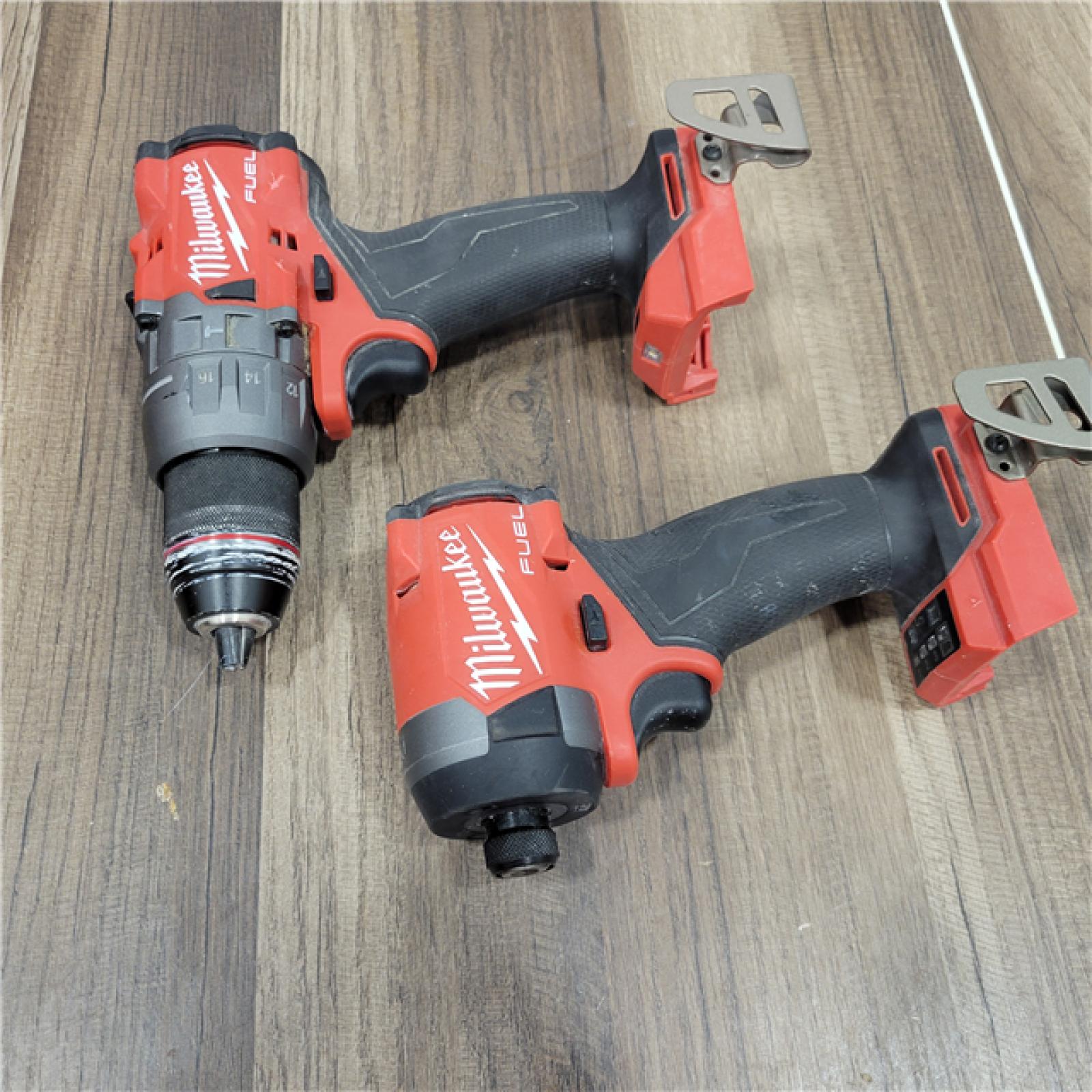 AS-IS MILWAUKEE M18 FUEL 18V Lithium-Ion Brushless Cordless Hammer Drill and Impact Driver Combo Kit (2-Tool)