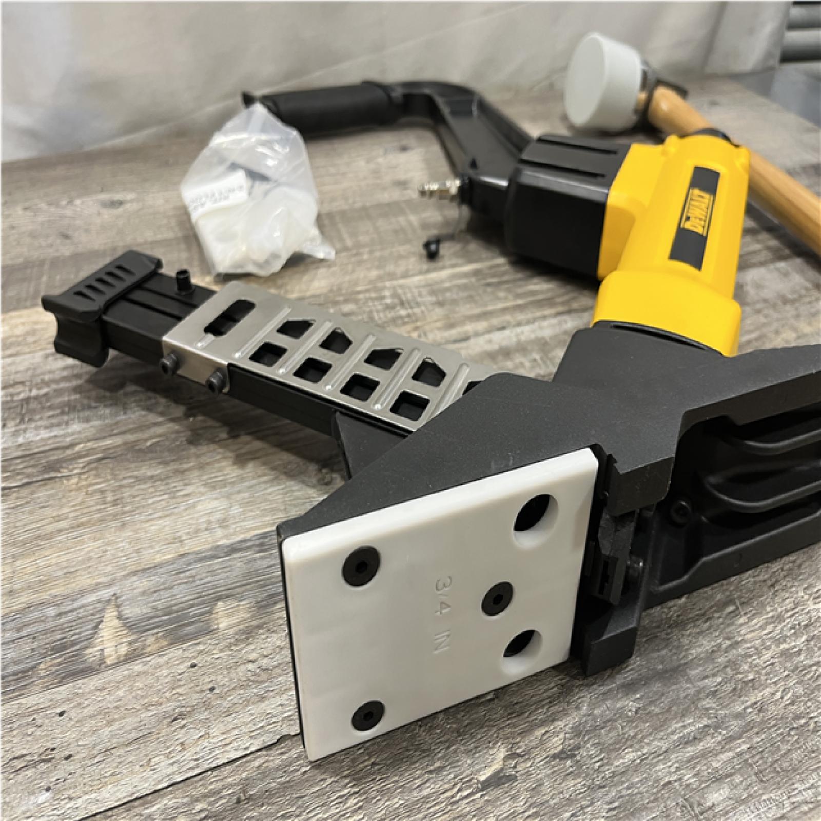 AS-IS DEWALT 2-in-1 Pneumatic 15.5-Gauge and 16-Gauge Flooring Tool