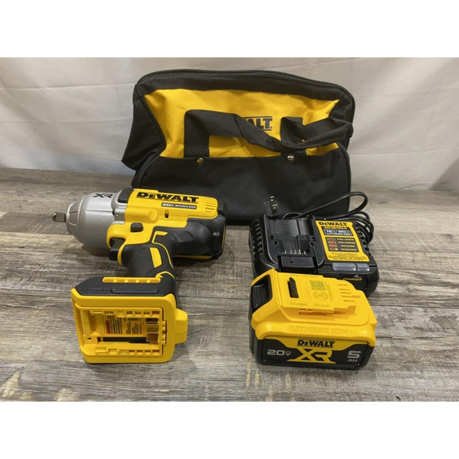 AS-IS DEWALT 20V MAX Lithium-Ion Cordless 1/2 in. Impact Wrench Kit