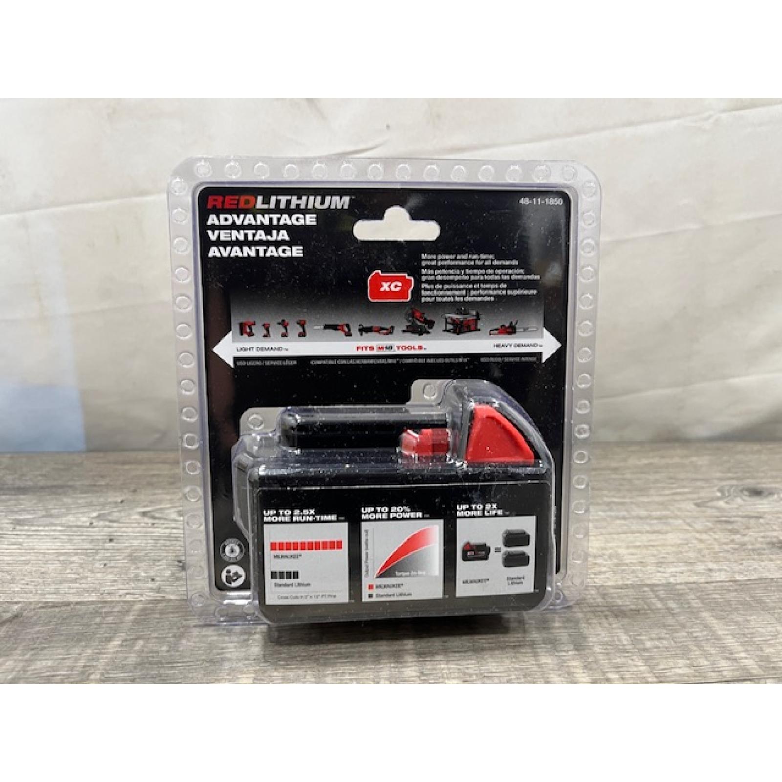 NEW - Milwaukee 18-Volt 5.0 Ah Lithium-Ion XC Extended Capacity Battery Pack