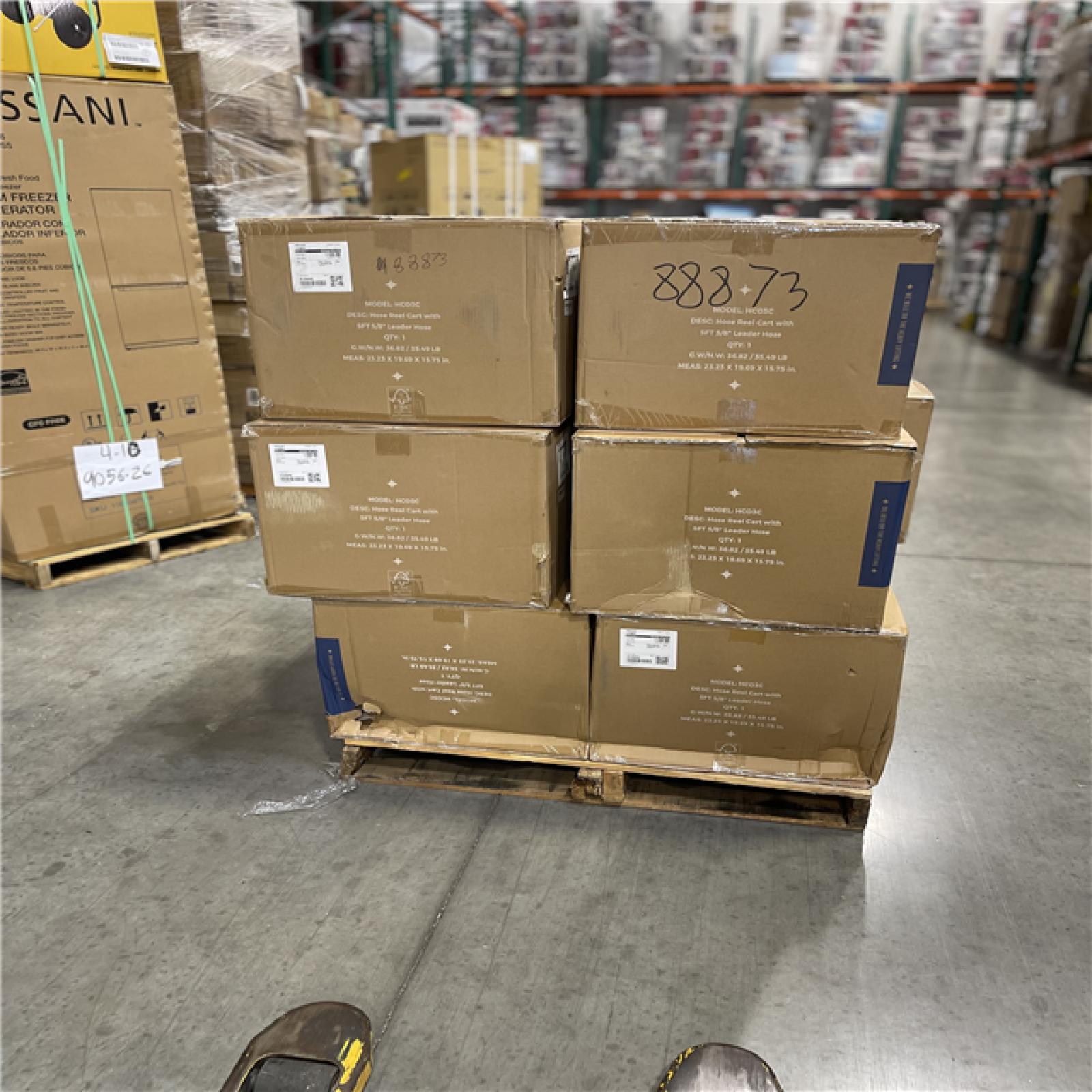 DALLAS LOCATION- NEW!- Giraffe Tools Heavy-Duty Industrial Hose Reel Cart PALLET (10 UNITS)