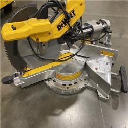 As-Is- DEWALT 15 Amp Corded 12 in. Double Bevel Sliding Compound Miter Saw