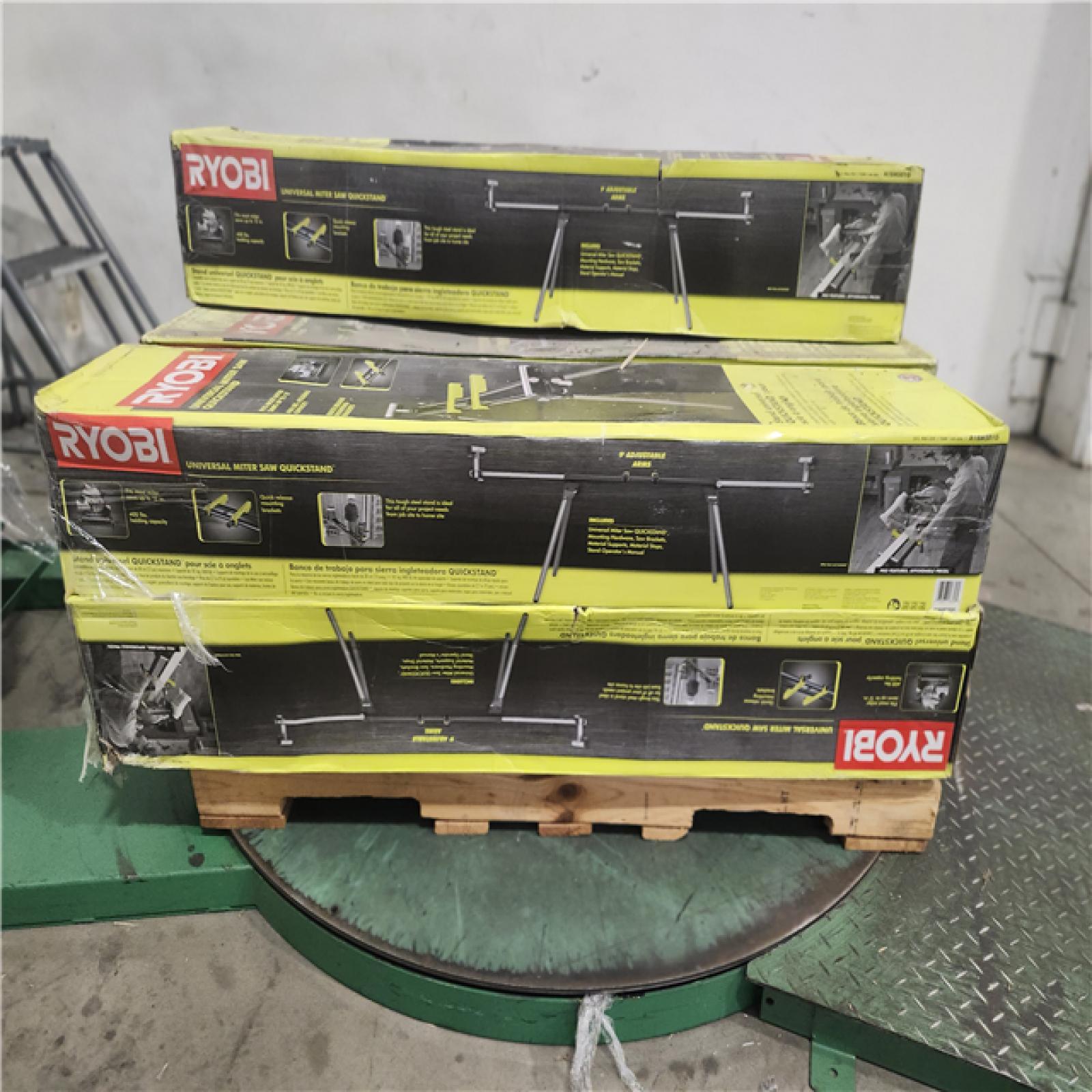 Dallas Location - As-Is RYOBI Foldable Miter Saw QUICKSTAND(Lot Of 9)