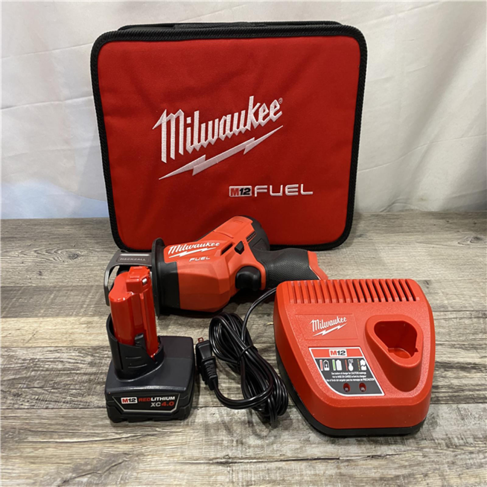 AS-IS Milwaukee FUEL 12V Lithium-Ion Brushless Cordless HACKZALL Reciprocating Saw Kit