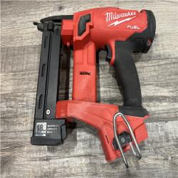 AS-IS Milwaukee FUEL 18-Volt Lithium-Ion Brushless Cordless 18-Gauge 1/4 in. Narrow Crown Stapler (Tool-Only)