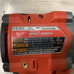 AS-IS Milwaukee FUEL 12V Lithium-Ion Brushless Cordless Stubby 1/2 in. Impact Wrench (Tool-Only)