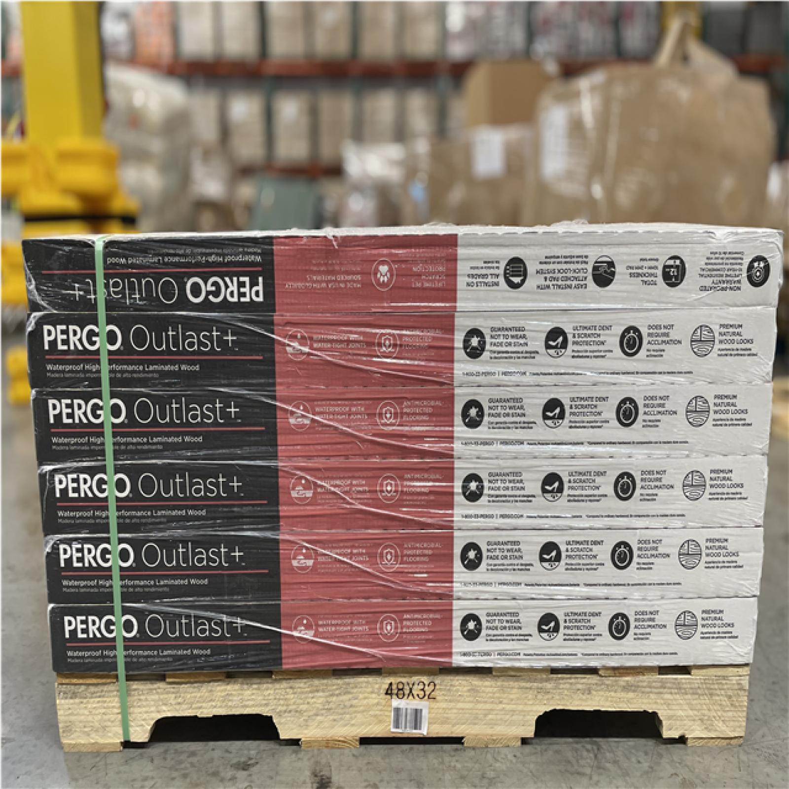 DALLAS LOCATION- PERGO Outlast+ Farrah Oak 12 mm T x 7.4 in. W Waterproof Laminate Flooring (19.63 sq.ft./case) (24 UNITS)