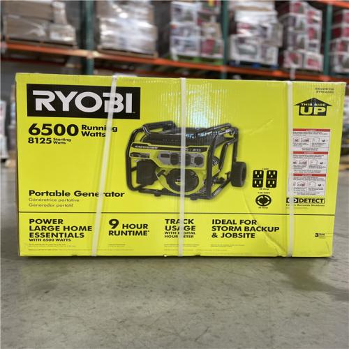 DALLAS LOCATION- RYOBI 6500 Running/ 8125 Starting Watts Portable Generator