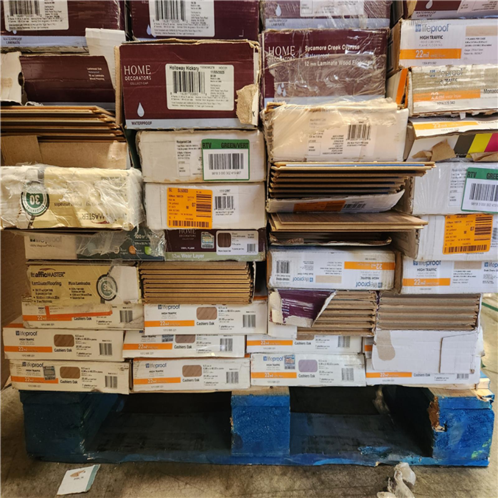 Phoenix AS-IS .Com Home Improvement Pallet (64-Boxes of Vinyl Flooring)