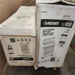 Phoenix NEW Husky Heavy-Duty 52 in. W 15-Drawer Matte Gray Steel Rolling Tool Chest Combo