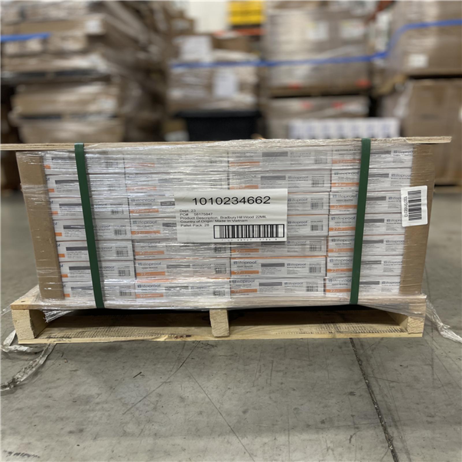 DALLAS LOCATION-Lifeproof Bradbury Hill Wood 22 MIL x 7.1 in. W x 48 in. L Click Lock Waterproof Luxury Vinyl Plank Flooring (28 UNITS)