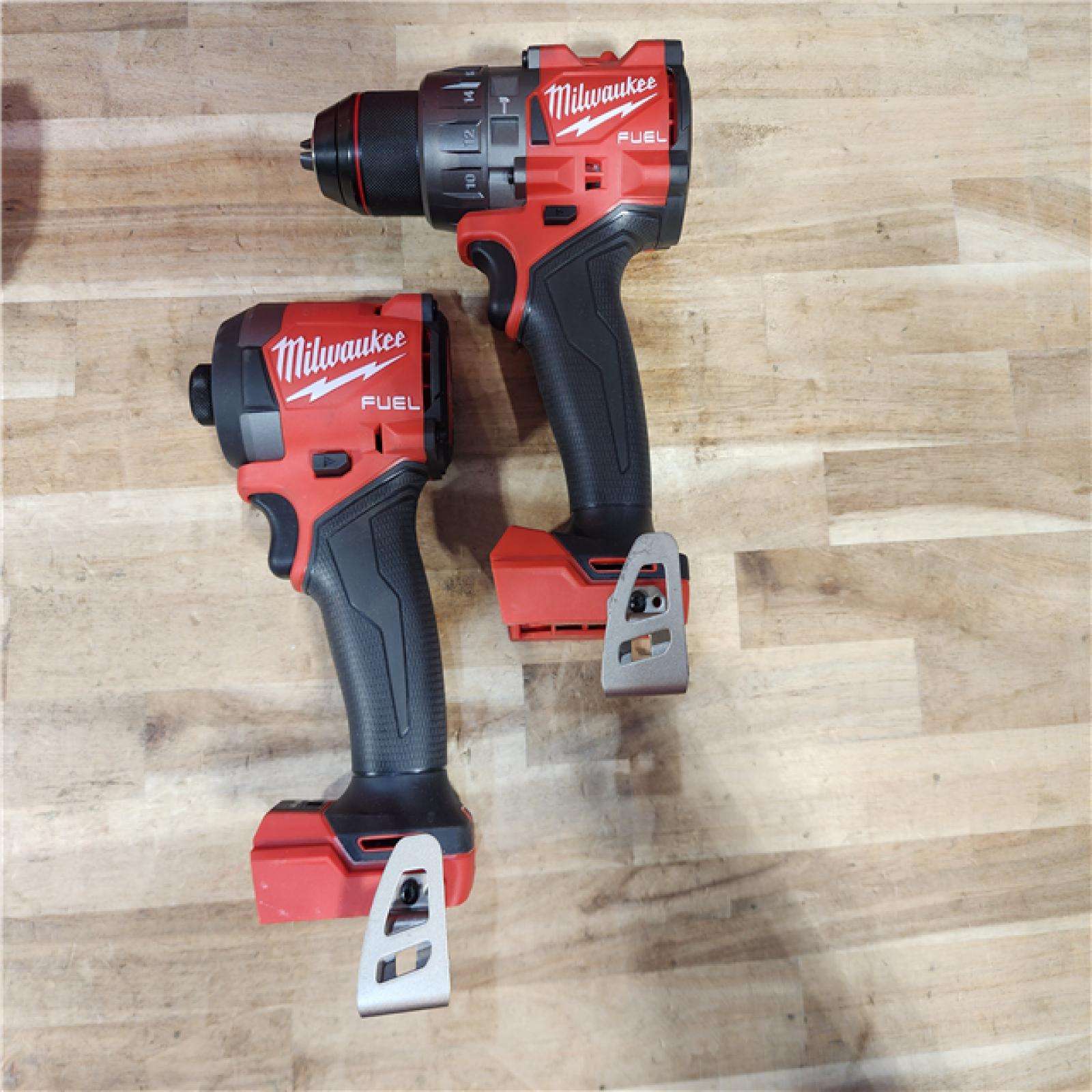 HOUSTON LOCATION - AS-IS Milwaukee  FUEL 18V Lithium-Ion Brushless Cordless Hammer Drill and Impact Driver Combo Kit