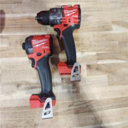 HOUSTON LOCATION - AS-IS Milwaukee  FUEL 18V Lithium-Ion Brushless Cordless Hammer Drill and Impact Driver Combo Kit