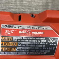 AS-IS Milwaukee FUEL 12V Li-Ion Brushless Cordless Stubby 1/2 in. Impact Wrench Kit