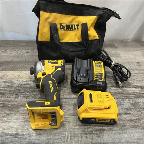 AS-IS DEWALT Atomic 20V Max Lithium-Ion Brushless Cordless Compact 1/4 in. Impact Driver Kit