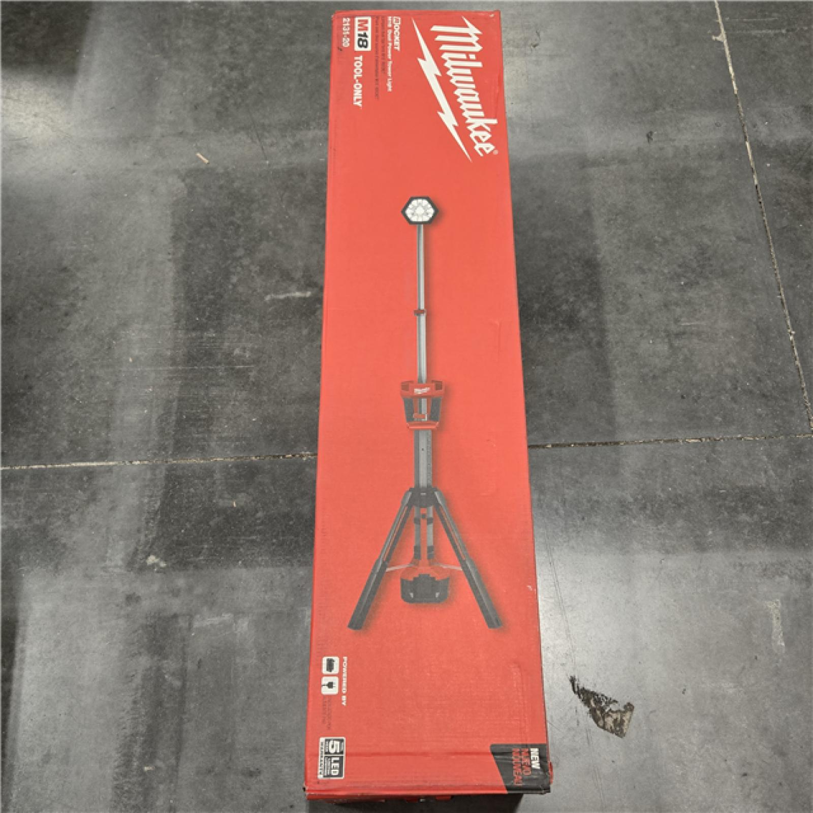 LIKE NEW! - Milwaukee M18 18V Cordless Rocket Dual Power Tower Light (Tool Only)