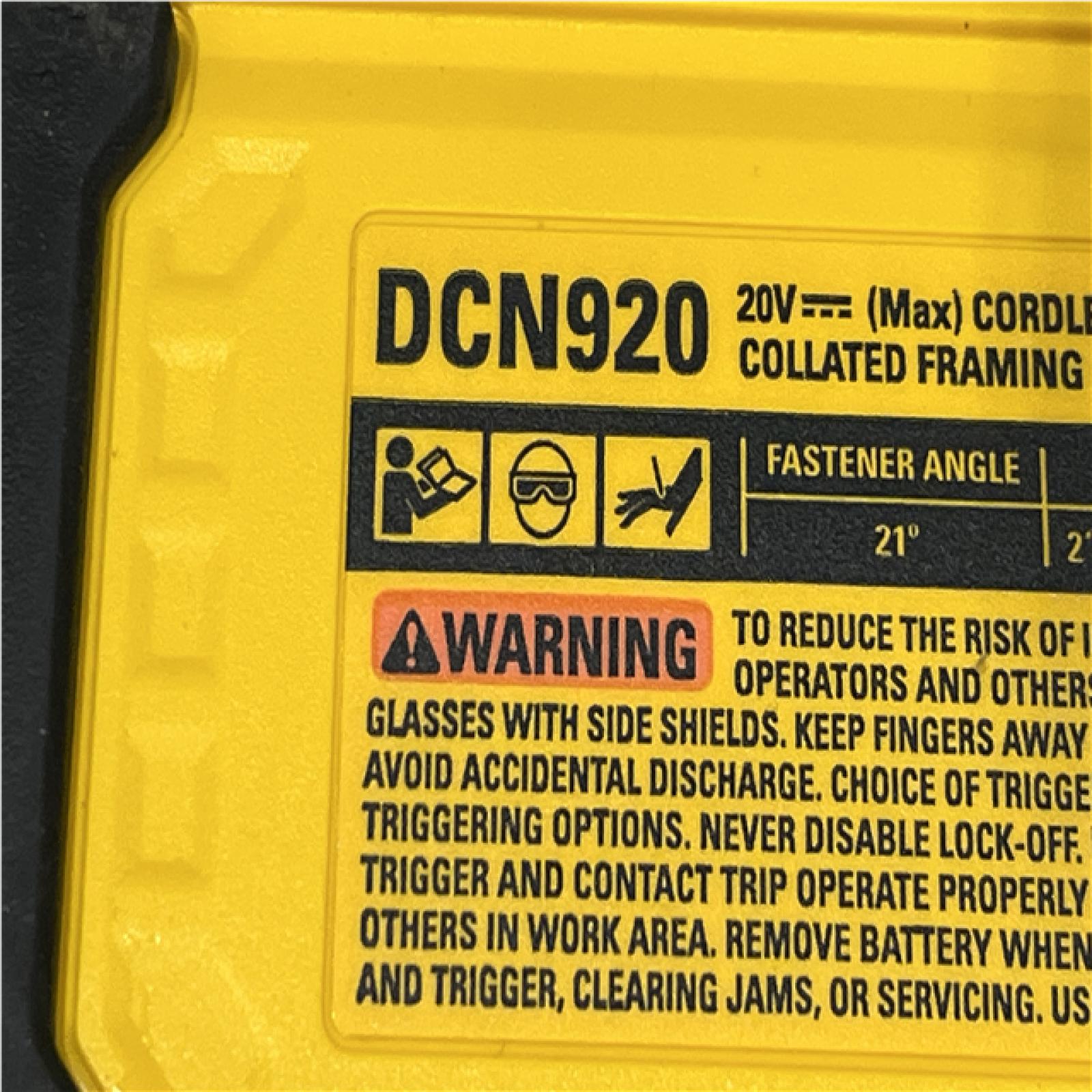 AS-IS DEWALT 20-Volt 21° Cordless Framing Nailer (Tool-Only)