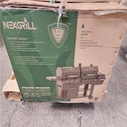 Phoenix NEW Nexgrill Oakford 1150 Pro 3-Burner Propane Gas and Offset Charcoal Smoker Combo Grill in Black