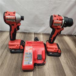 AS-IS- Milwaukee M18 Compact Brushless 2-Tool Combo Kit