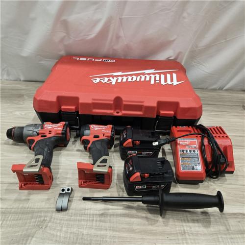 AS-IS MILWAUKEE FUEL 18V Cordless Hammer Drill and Impact Driver Combo Kit