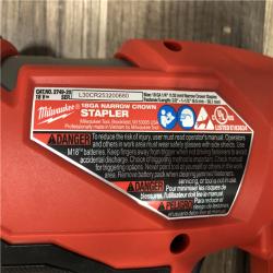 AS-IS Milwaukee FUEL 18-Volt Lithium-Ion Brushless Cordless 18-Gauge 1/4 in. Narrow Crown Stapler (Tool-Only)
